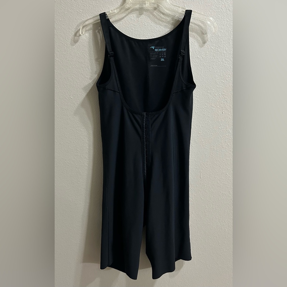Marena Recovery Compression Garment Size 2X Black BBL Bodysuit Thigh Length FBCS - Picture 2 of 7